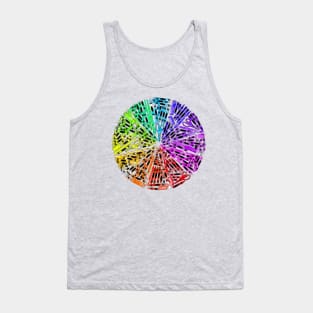 School Supply Color Wheel Tank Top